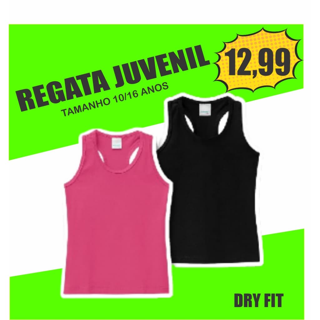 REGATA DRY FIT JUVENIL NADADOR 10/16 ANOS