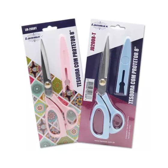 Tesoura Costura C/ Protetor 9" Lanmax Afiada E Resistente