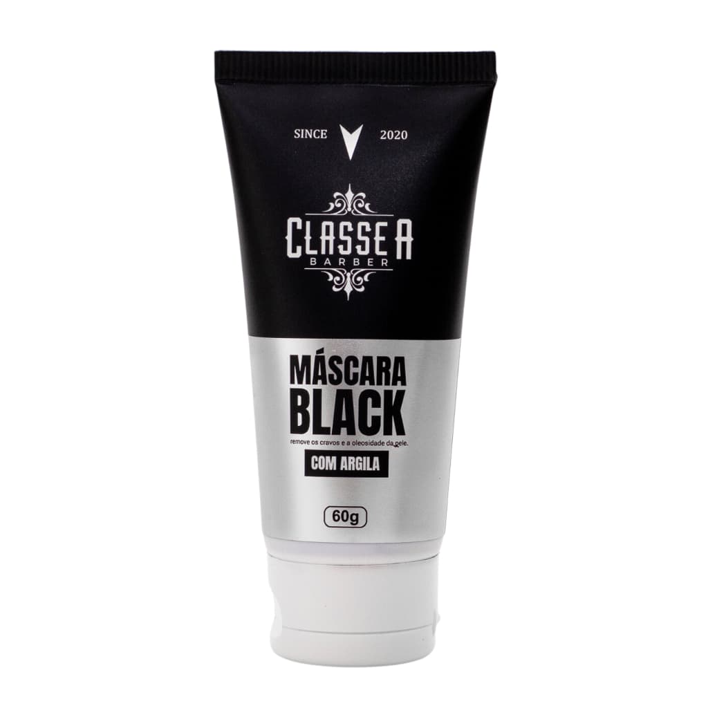 Máscara Facial Black Classe A 60g Peel Off Com Argila Preta Removedora De Cravos E Oleosidade