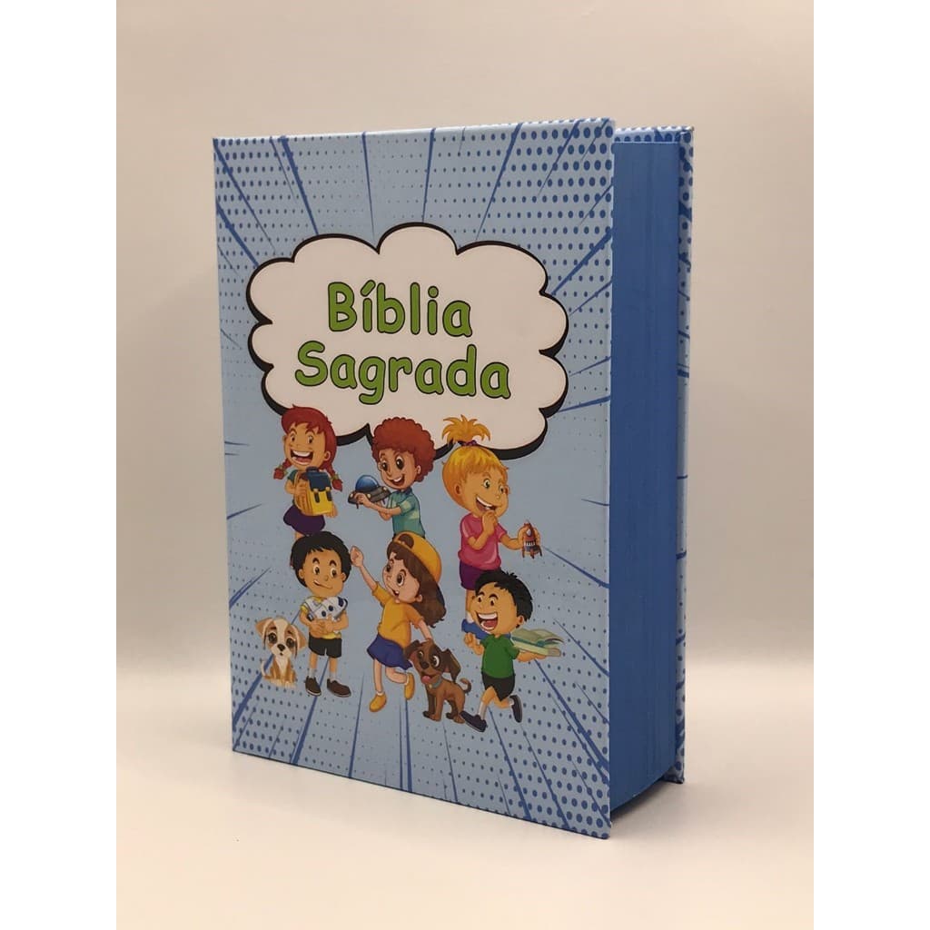 Bíblia Sagrada Tamanho Pequeno Infantil Completa Menininhos