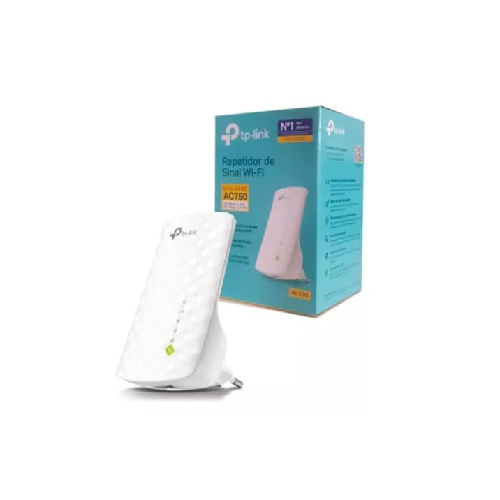Repetidor Wifi Tp-link Re200 Dual Band 750mbps 2.4ghz E 5ghz