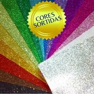 Placas De EVA com Glitter Ou Neon 40x48 - 1,8mm  - (Colorido) - Unidade , Escolha a cor