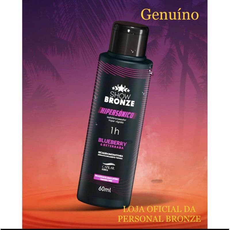 Hipersônico Bronze Gelado Show Bronze 60ml Secagem Rápida