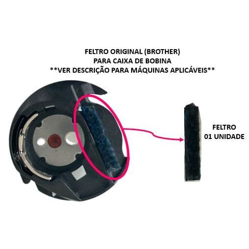 Feltro ORIGINAL Brother Para Caixa De Bobina Máquinas De Bordado Brother XG3647001