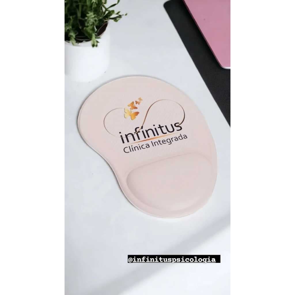 Mouse Pad Personalizado com apoio modelo gota e modelo retangular