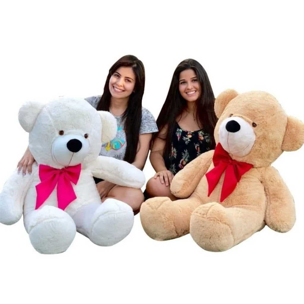 Urso de Pelúcia Grande Antialérgico Presente Gigante Ursinho Diversas Cores