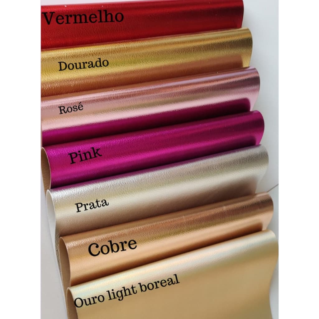 Lonita couro metalizado 50cmx1,40m - 1 unidade