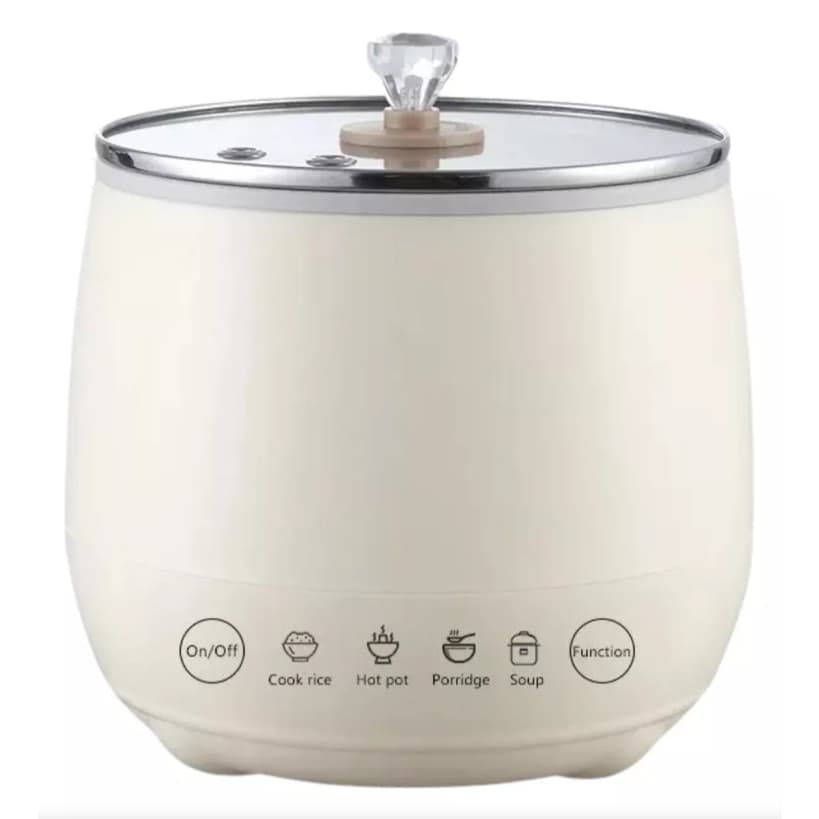 Panela Elétrica Cerâmica 1.8L Multifuncional: Arroz, Sopas e Caldos - 110v