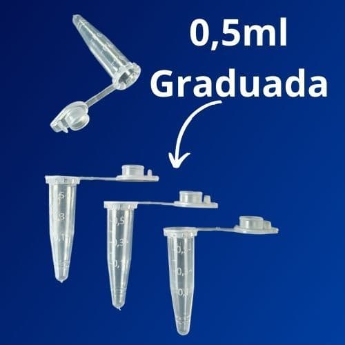 Microtubo 0.5 Graduada - 1000und