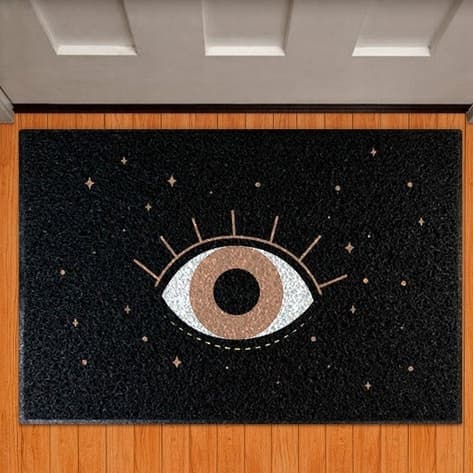 Tapete Capacho Personalizado Olho Mágico 60x40cm
