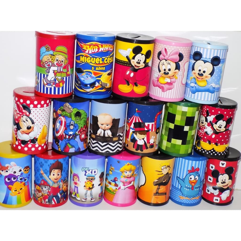 15 cofrinhos personalizados qualquer tema