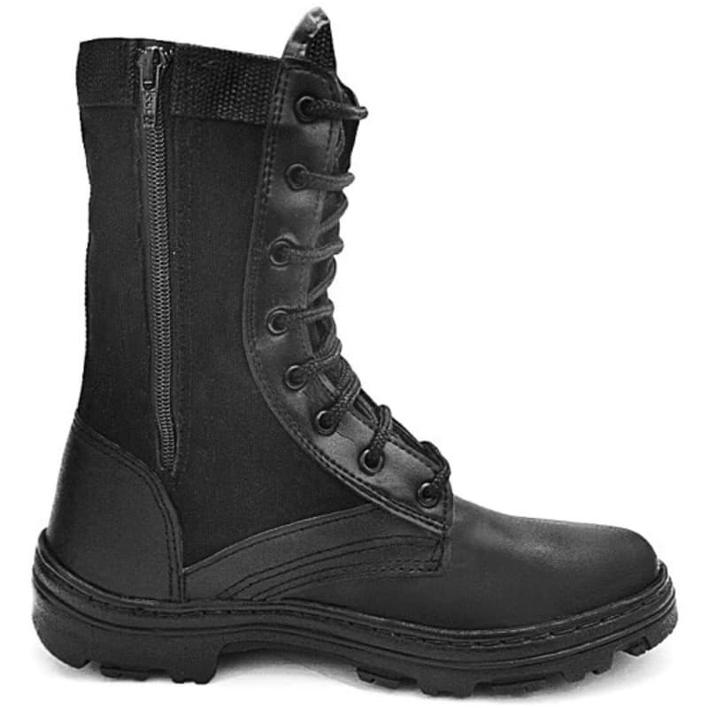 Bota Corturno Militar de Segurança Masculina De Couro Legitimo Confortavel Impermeável Com Solado Antiderrapante Barato