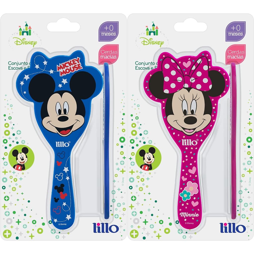 Conjunto Pente e Escova Lillo Bebe Infantil Disney