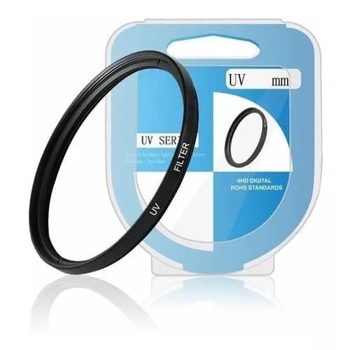 Filtro Uv para lentes 49 52 55 58 62 67 72 77 82 mm + Case Canon Nikon Pentax Sony Minolta