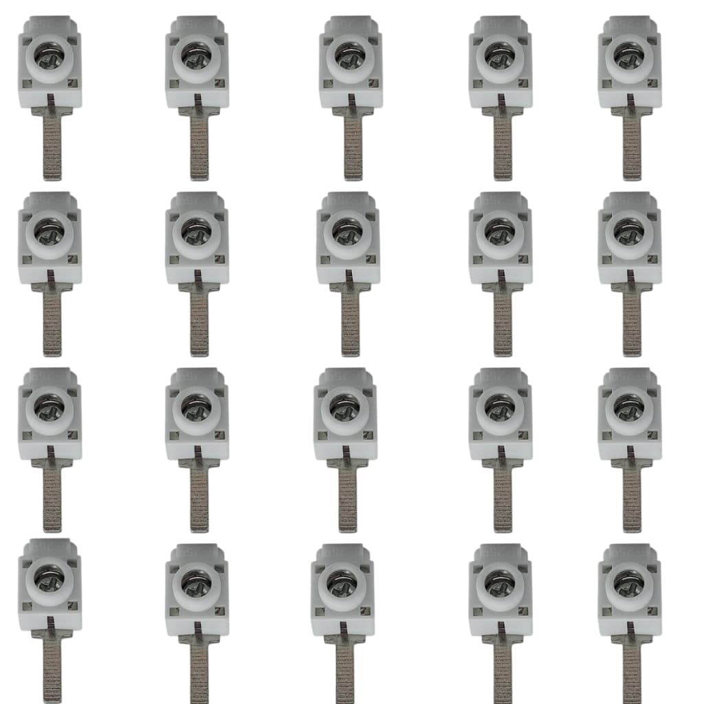 Kit 20 Peças Conector Genérico Conexão Frontal até 25mm Para Disjuntor Din