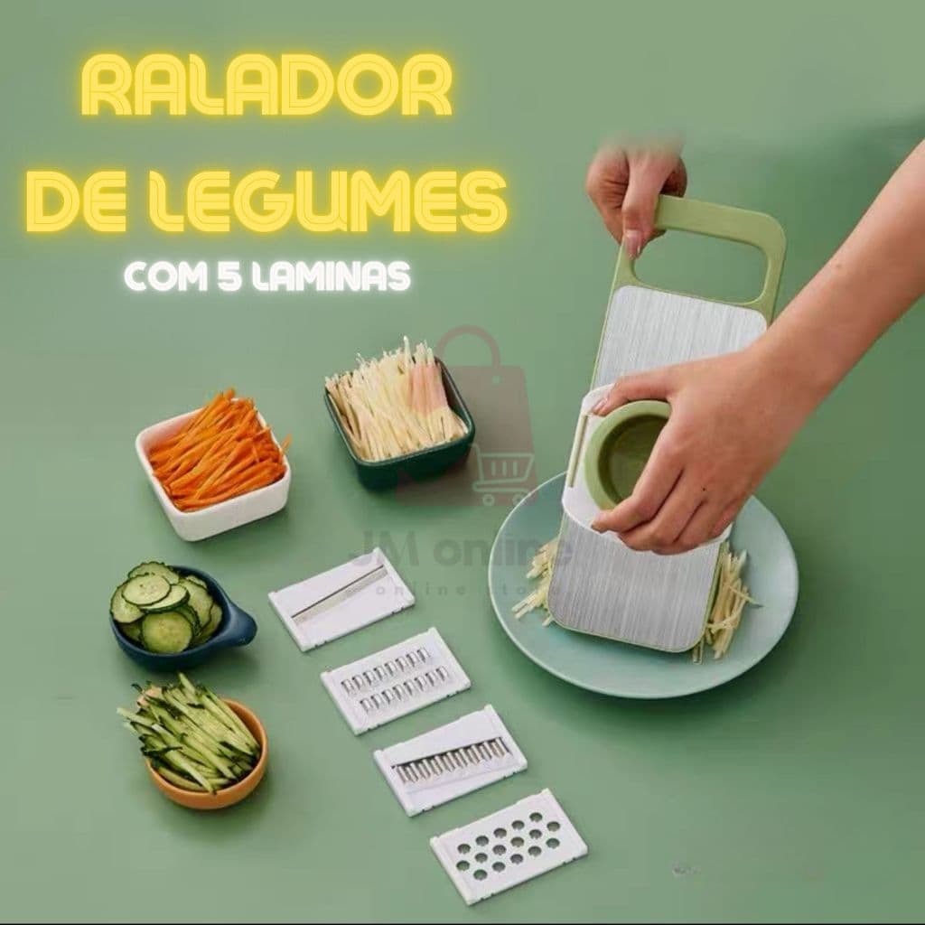 Fatiador Cortador De Legumes 5 Em 1 Fruta Ralador Cozinha Descascador