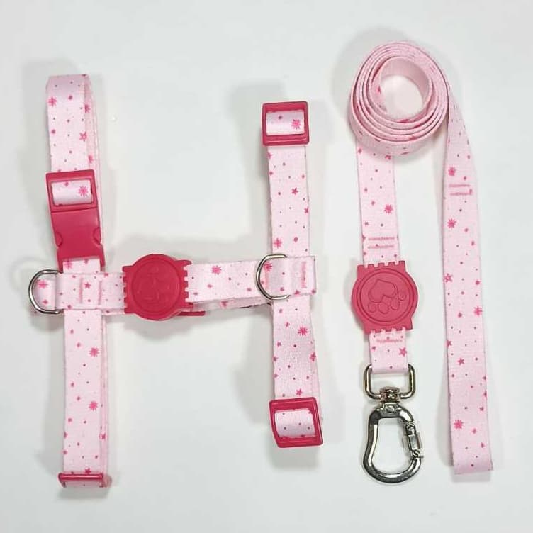 Coleira Peitoral H Anti - puxão para cachorro com Guia e trava de segurança