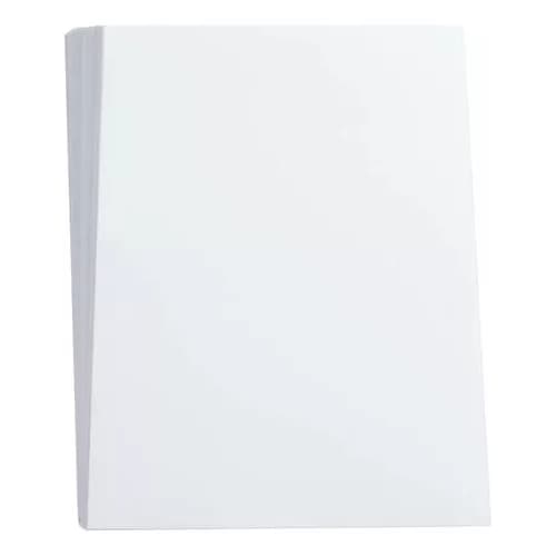 Capa para Encadernação Ofício Branco Couro PP 0,30 100un