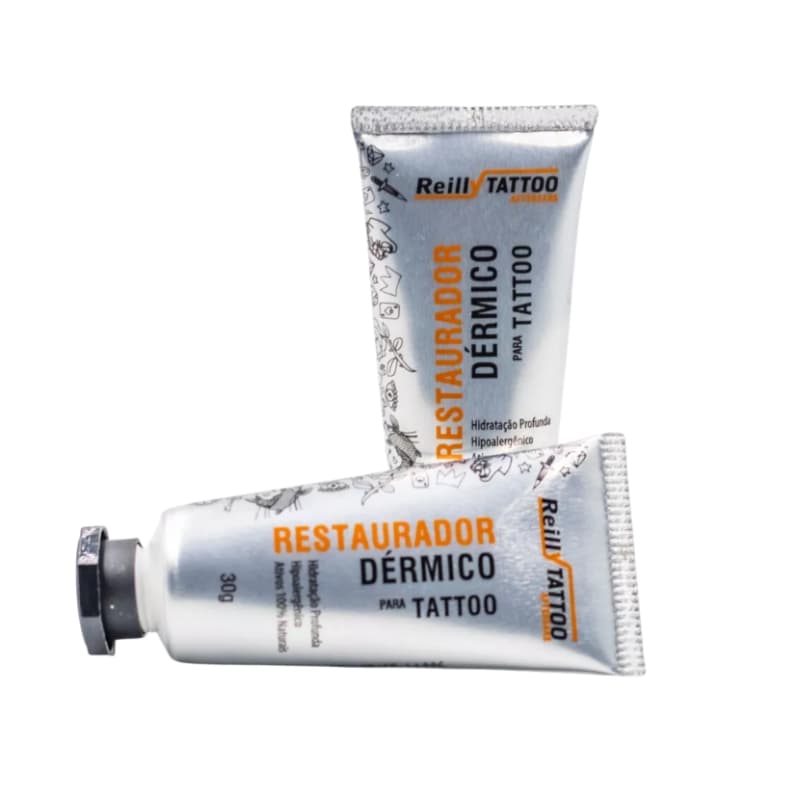 2 Pomadas Restaurador Dermico 30g Reilly Tattoo Tatuagem OFERTAS RELÂMPAGO