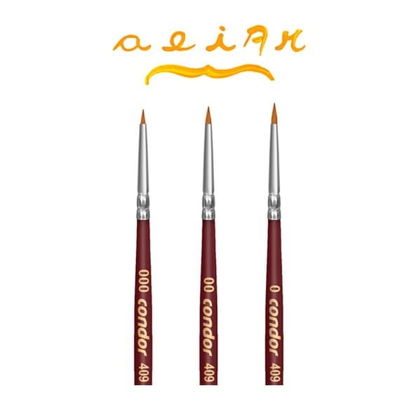 Pincel Condor - Pincel Filete Liner 409/0/00/000
