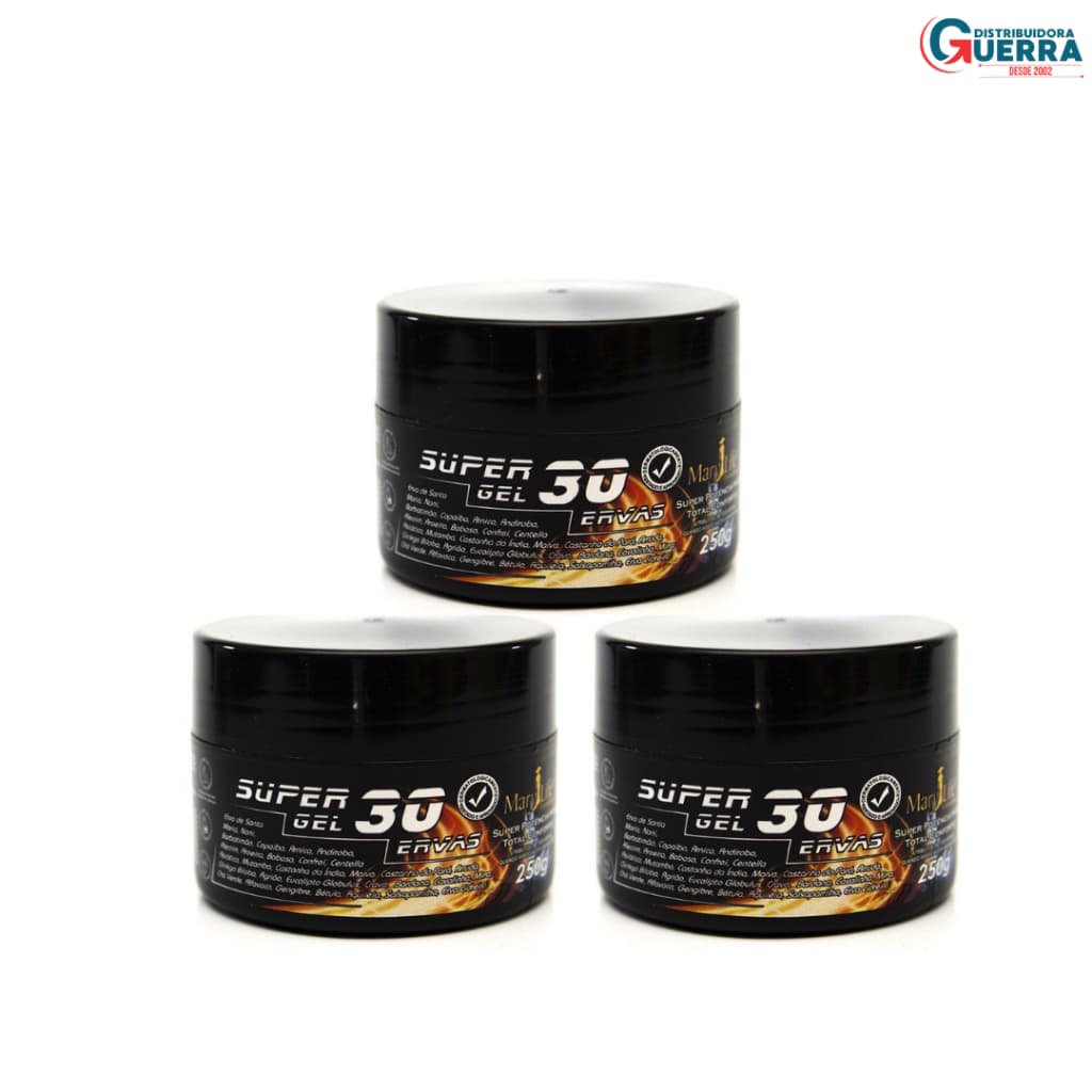 Kit 3 Super Gel 30 Ervas 250g Mary life