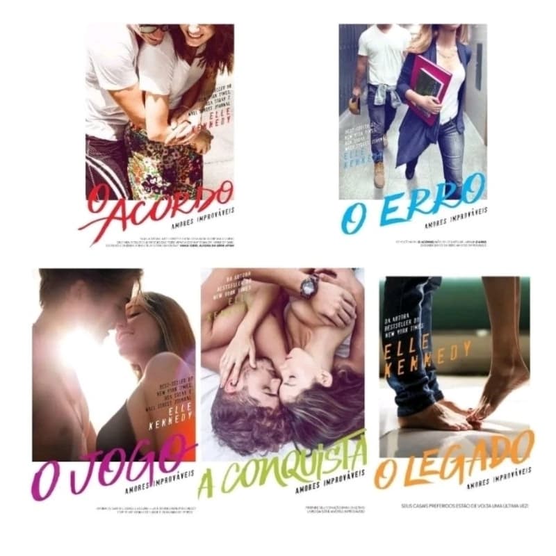 kit com a série completa Amores Improváveis novos