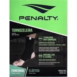 TORNOZELEIRA ELÁSTICA PENALTY OFICIAL FUTEBOL VOLEI PRAIA CONFORTO