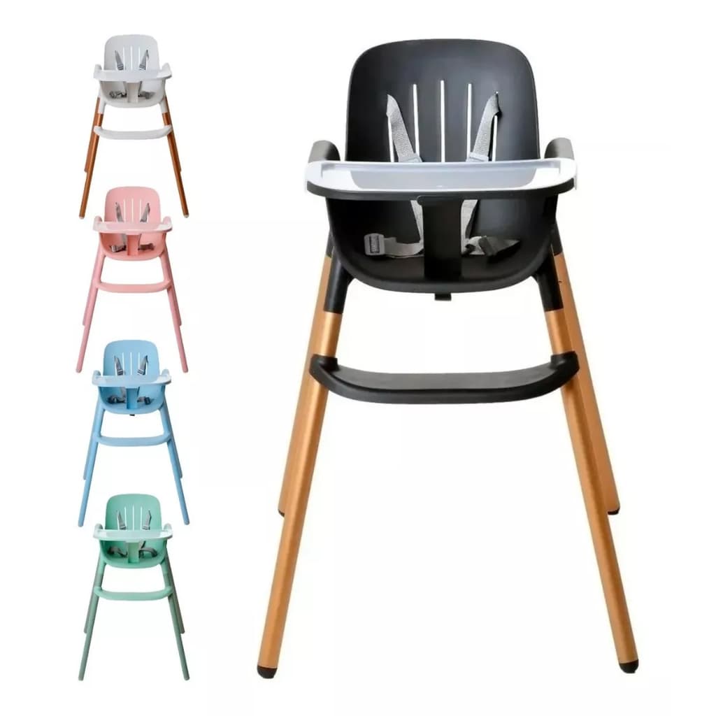 Cadeira de Alimentação Para Bebe Burigotto Poke Cadeirinha de Bebê Menino Menina Preta Branca Rosa