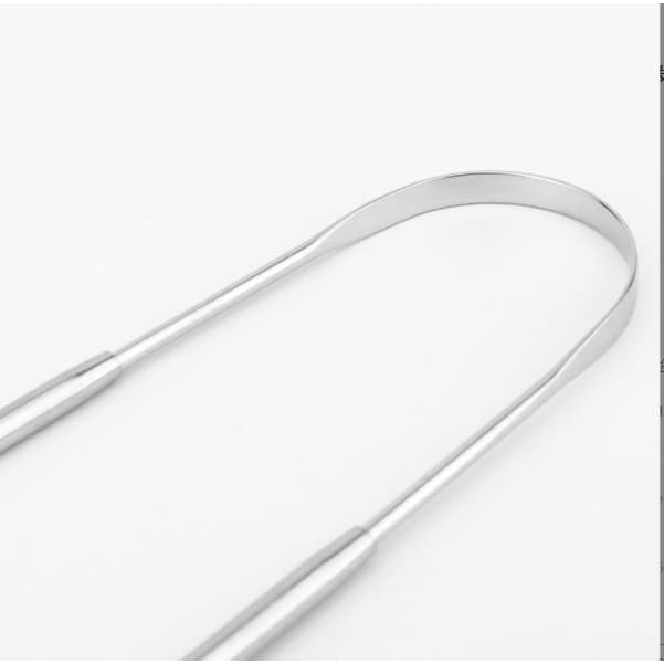 2 Peças Limpador De Língua Raspador De Língua Em Aço Inox Limpador De Lingua