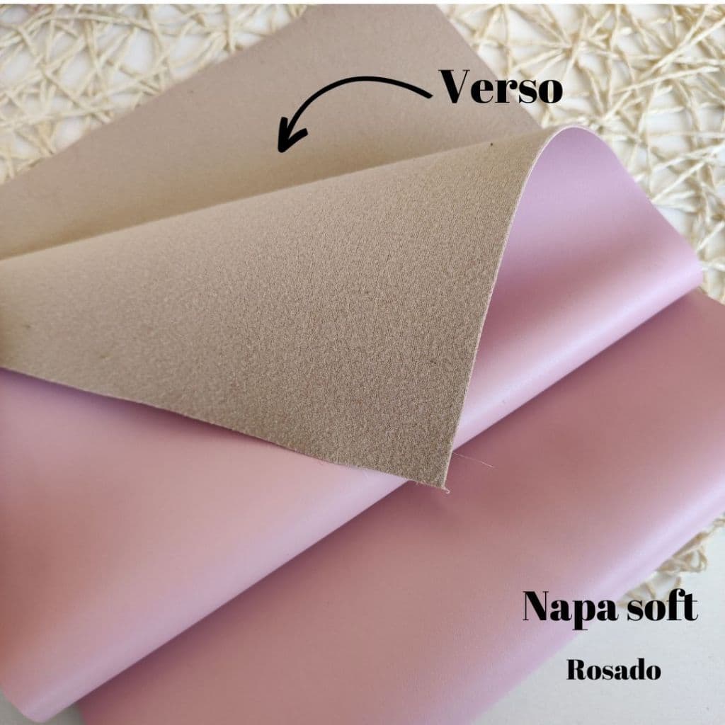 lonita couro Napa pu soft Rosado(50x140) sintético Bolsas e personalizados de luxo