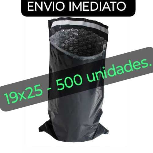 Envelope de segurança 19x25 com bolhas 500 unidades e 50 micras , Excelente qualidade e Envio Imediato.