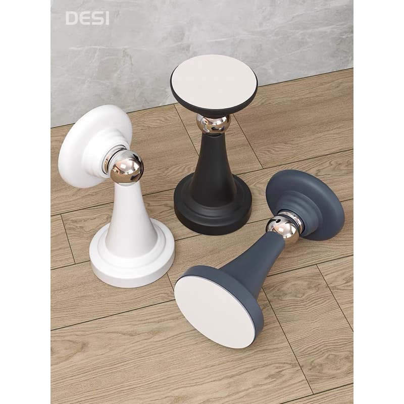 Prendedor De Porta Magnético Con  Aço Inox Com Amortecedor cor branco