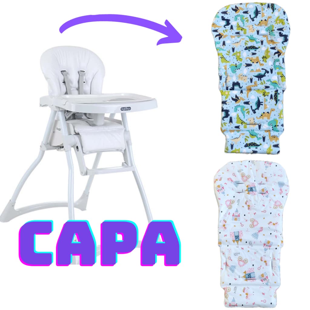 Estofado Ou Capa P/ Cadeirão Merenda De Alimentação Do Bebê