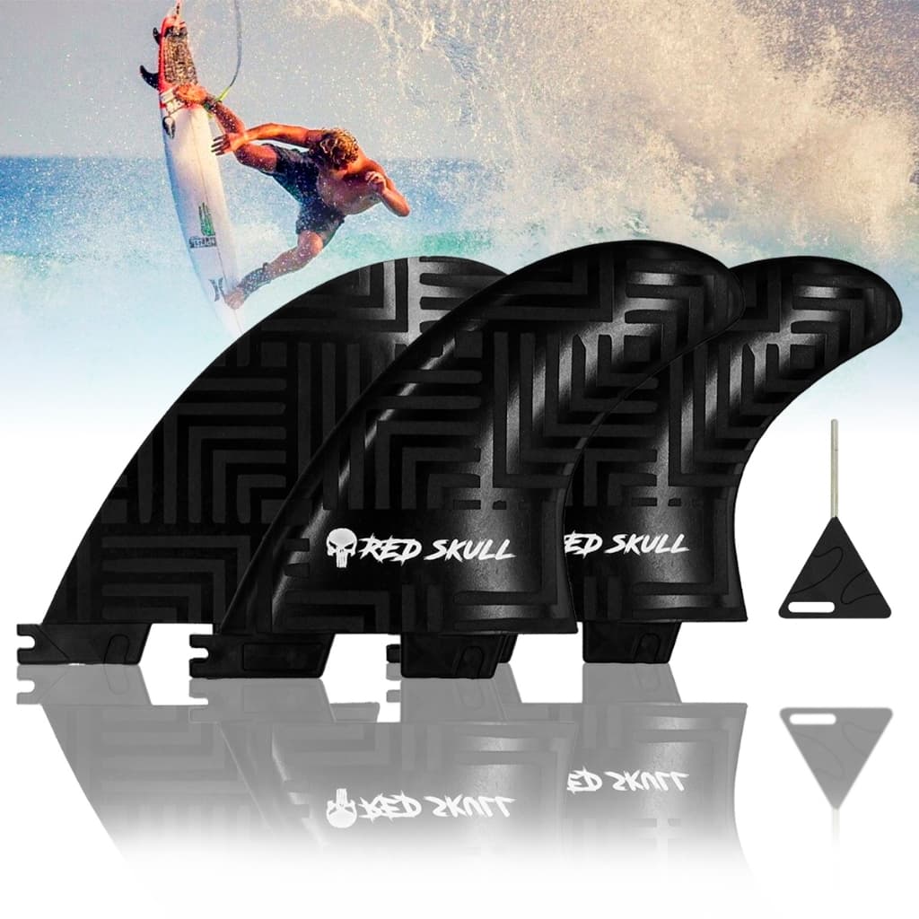Triquilha Prancha de Surf Fcs2 Large ou Médium Quilhas Rígidas Padrão de Encaixe Fcs2 + Chavinha