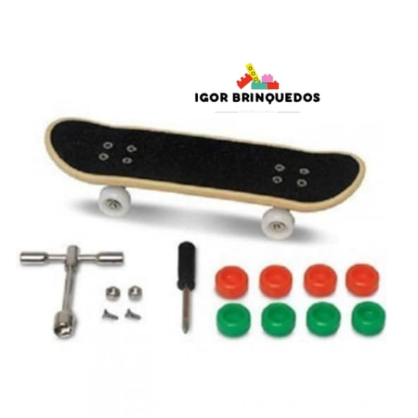 Brinquedo Skate De Dedo Profissional Duplo Criativo Com Lixa De Unha de Plástico