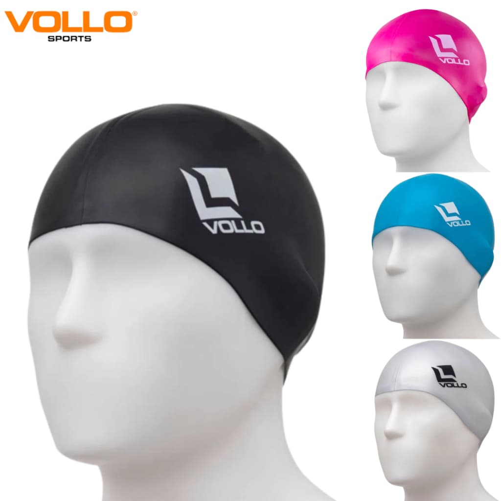 Touca de Natação Silicone Swim Cap Vollo  Hidroginástica