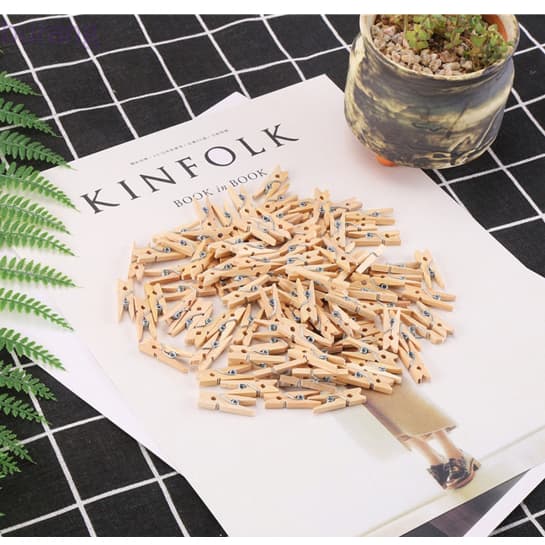 50 Mini Prendedores Pregador - Lembrancinhas - Fotos 2,5cm