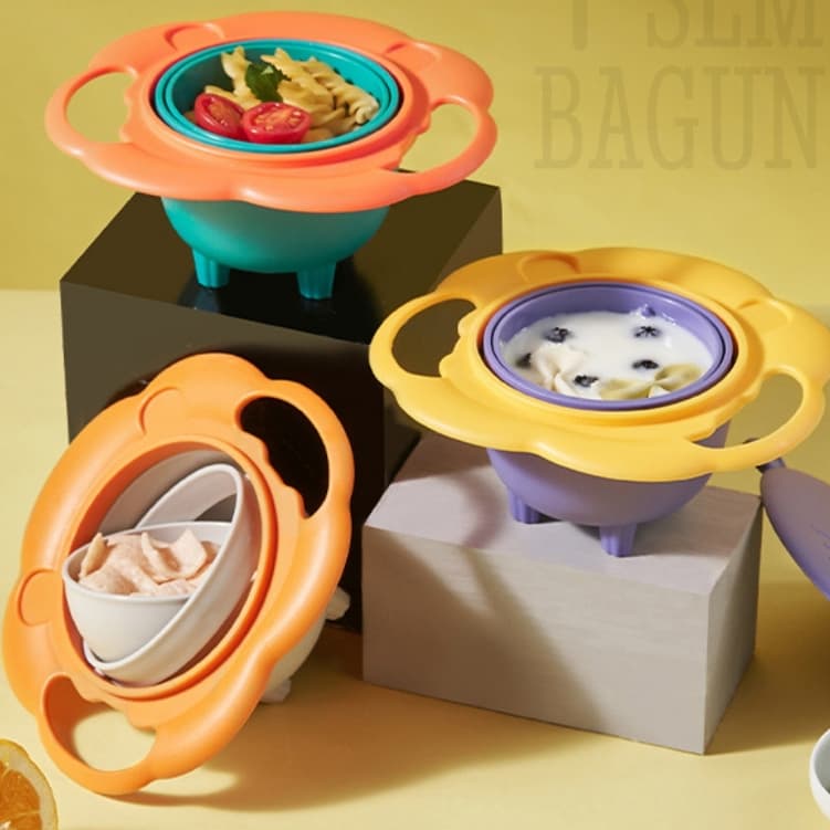 Prato LEÃO Pratinho Pote Mágico Infantil Bebe Tigela Bowl Não Derrama Envio Rapido