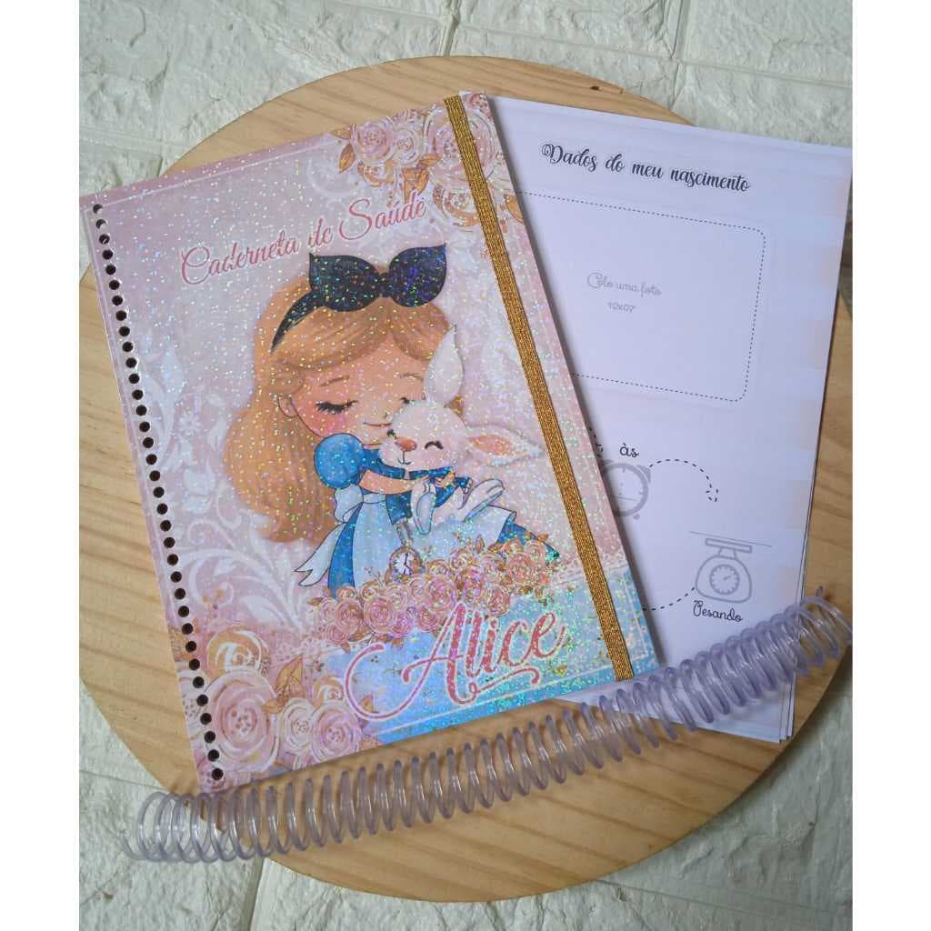 kit para encadernar Caderneta de vacinação CAPA DURA