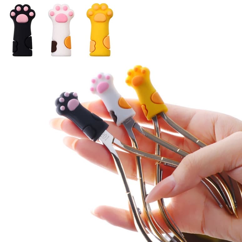 Kit 10 Capas Protetoras Bico De Alicate Unha Formato Patinha de Gato Silicone