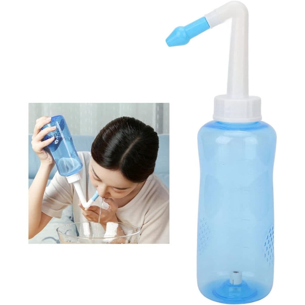 Limpador Lavagem Nasal Dispositivo Para Lavagem Com Bico de Silicone Sinusite