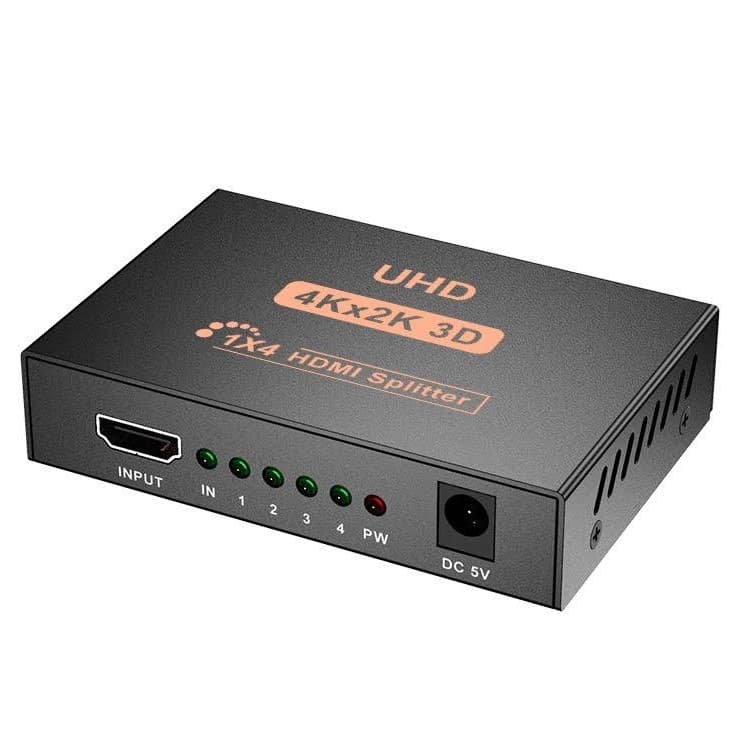 Splitter 1x4 ou 1x2 UHD 4K 2160p Distribuidor Repetidor
