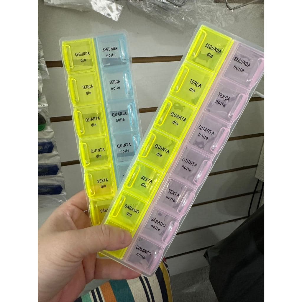 Porta Comprimidos Remédios 14 Dias Da Semana 2x Por Dia/Porta comprimido/porta remédio