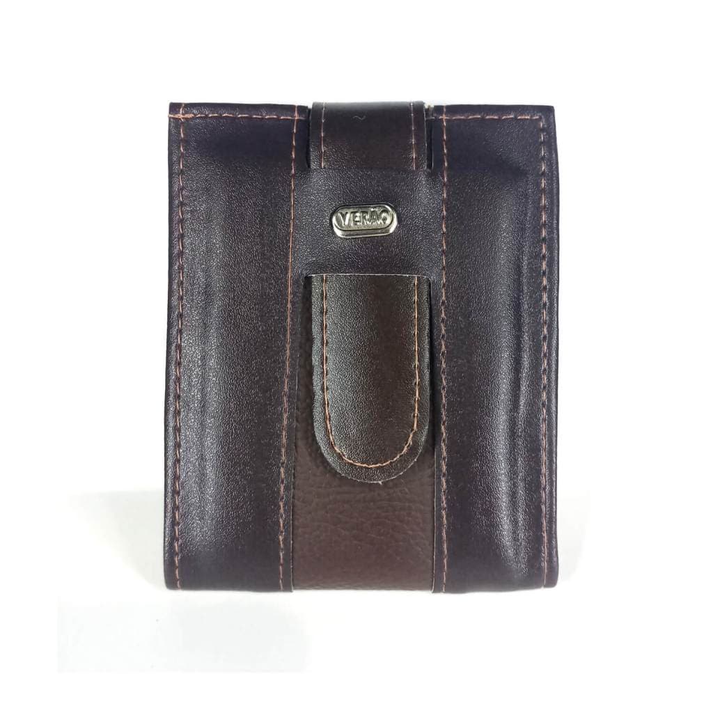 Carteira Masculina Grande com Porta Cartão Cabe RG CNH Bolso de Ziper Para Moeda e Plástico para Documentos