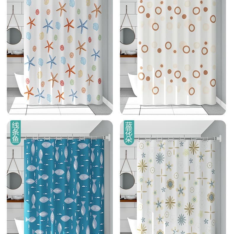 Cortina Para Box Tecido Poliester 100% 180cm*180cm