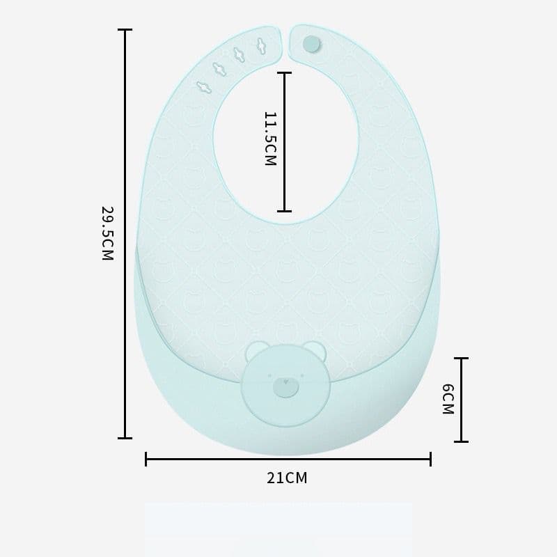 BABADOR Babete Ultrafino De Silicone É Leve , Ajustável , Impermeável E Dobrável Para Alimentação De Almoço