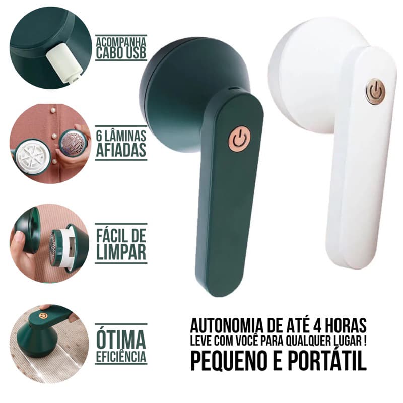 Papa Bolinha Elétrico Aparador Removedor de Pelos Fiapos Roupas Portátil Recarregável Sem Fio