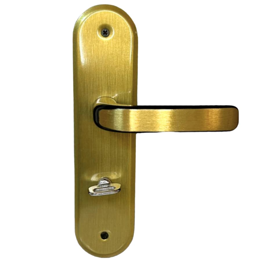 Fechadura de Porta WC Banheiro Lavabo Stilo Bronze Dourada MGM Chave Fixa 480