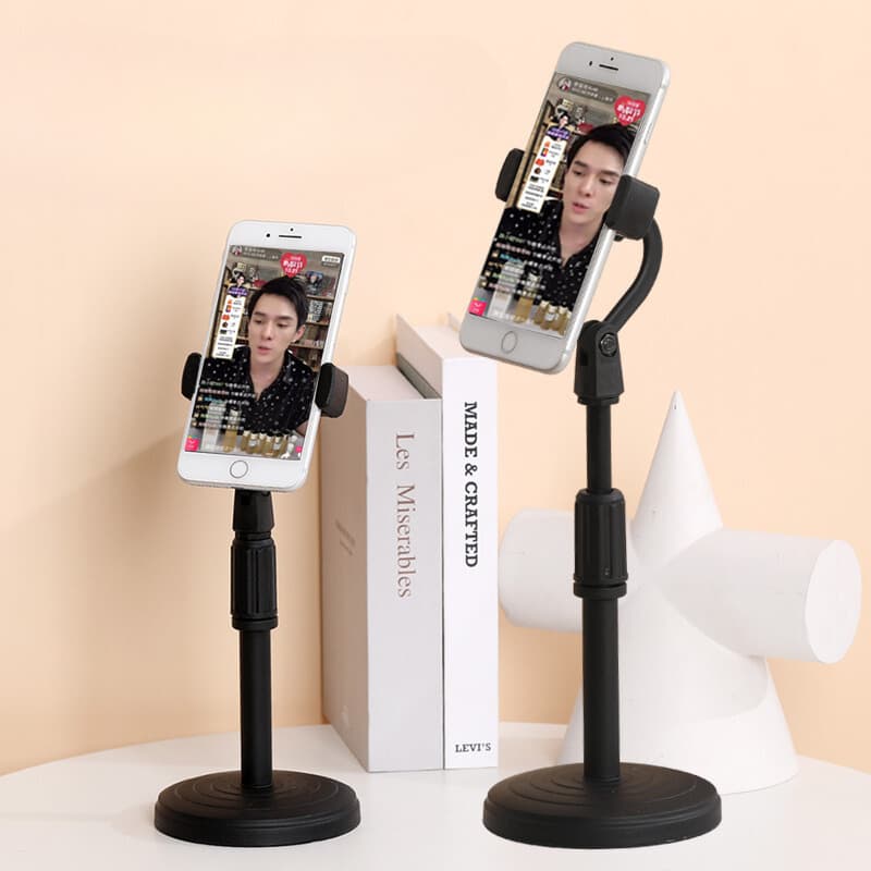 Suporte Tripé 360°  Ideal Para Gravação de Vídeos Para Mesa Com  Mini Pedestal Ajustável