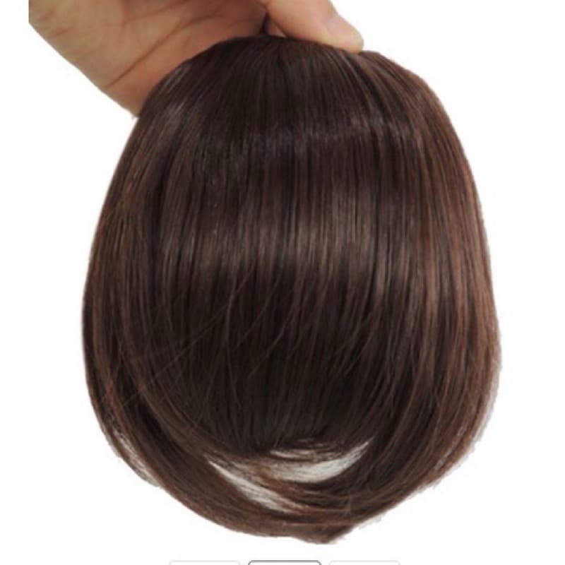 Franja Fibra peruca Aplique com tictac